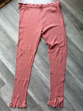 Free People Early Night Thermal leggings Dusty Rose Size Large